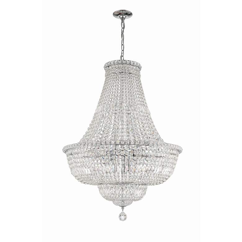 Image 3 Crystorama Roslyn 28" Wide Polished Chrome Chandelier more views