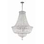 3_Crystorama Roslyn 28" Wide Polished Chrome Chandelier more views