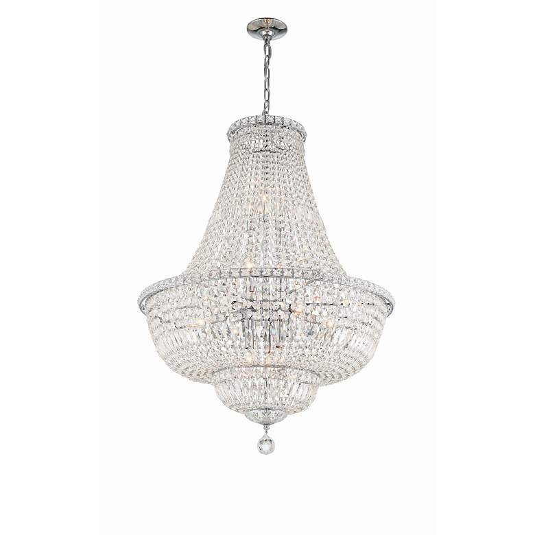 Image 4 Crystorama Roslyn 28" Wide Polished Chrome Chandelier more views