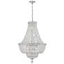 2_Crystorama Rosyln 22"W Polished Chrome Crystal Chandelier