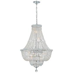 Crystorama Rosyln 22"W Polished Chrome Crystal Chandelier