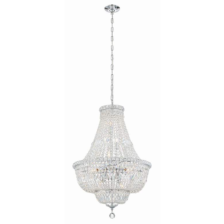 Image 3 Crystorama Rosyln 22"W Polished Chrome Crystal Chandelier more views