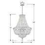6_Crystorama Rosyln 22"W Polished Chrome Crystal Chandelier more views