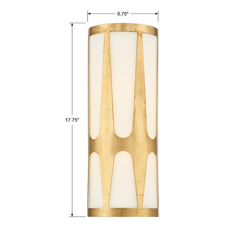 Image 5 Crystorama Royston 17 3/4" High Antique Gold ADA Wall Sconce more views