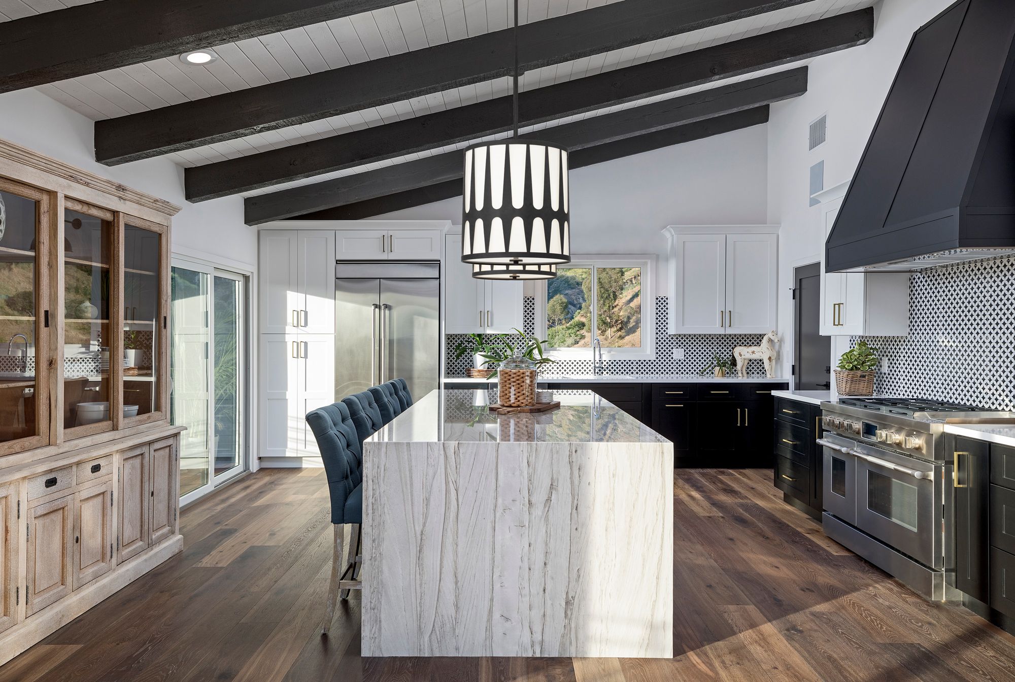 Crystorama Royston 17" Wide Black Drum Pendant Light