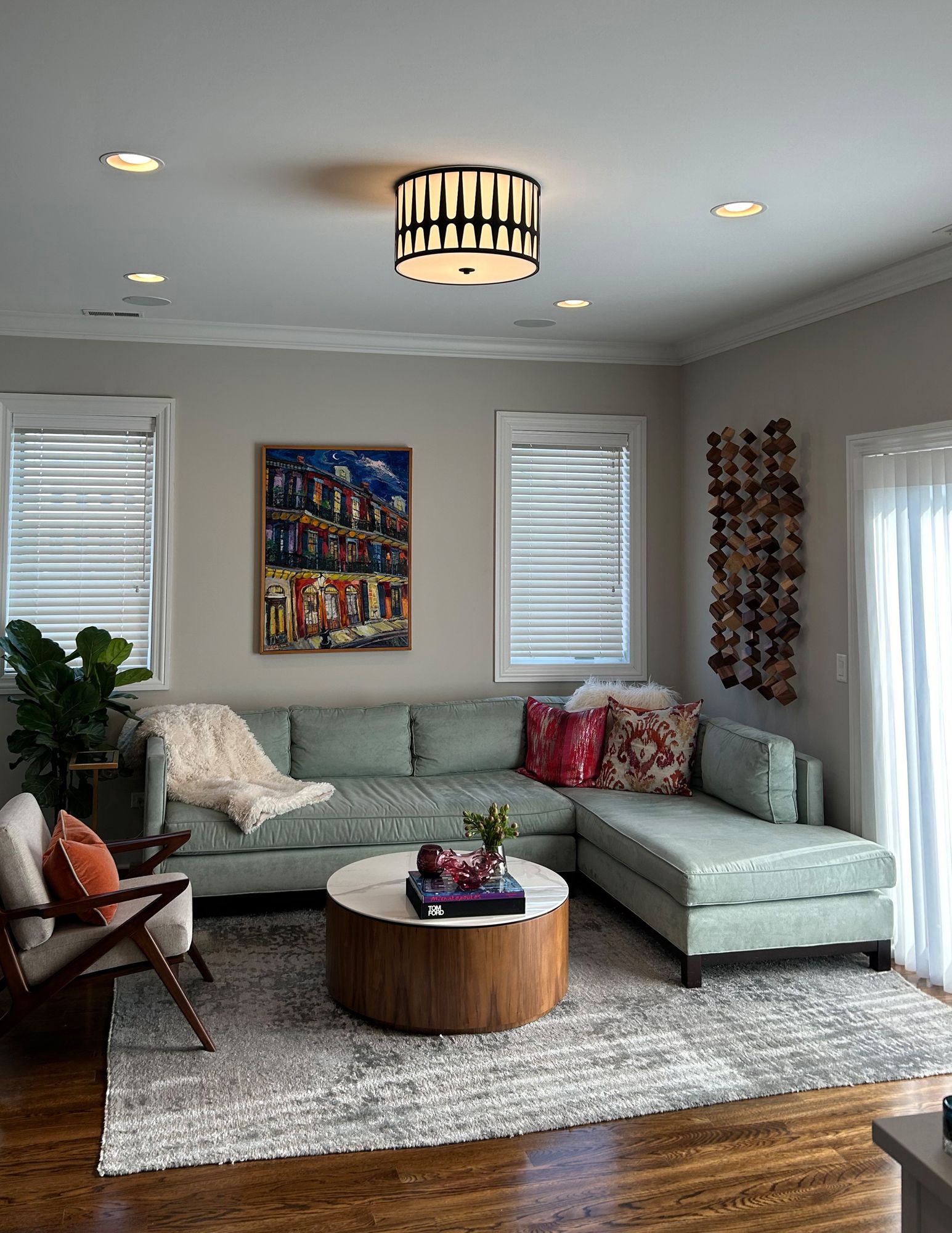 Image 6 Crystorama Royston 18'' Black Flush Mount more views