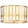 Crystorama Royston 18" Wide Antique Gold Ceiling Light