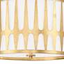 4_Crystorama Royston 18" Wide Antique Gold Ceiling Light more views