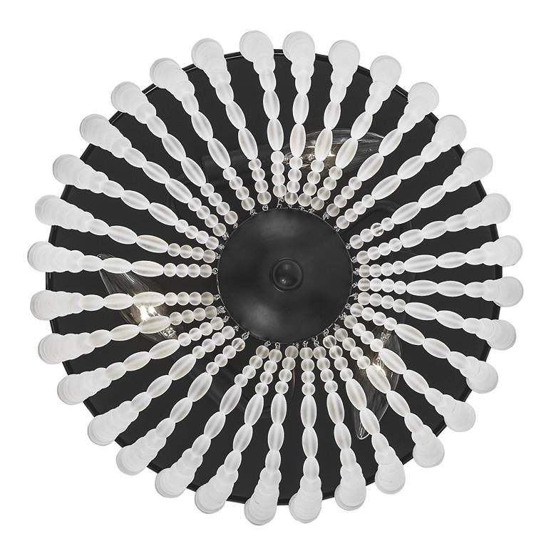 Image 2 Crystorama Rylee 12 1/2" Wide Matte Black Ceiling Light more views