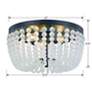 5_Crystorama Rylee 12 1/2" Wide Matte Black Ceiling Light more views