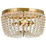 2_Crystorama Rylee 12 1/2"W 3-Light Antique Gold Ceiling Light