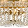 4_Crystorama Rylee 12 1/2"W 3-Light Antique Gold Ceiling Light more views