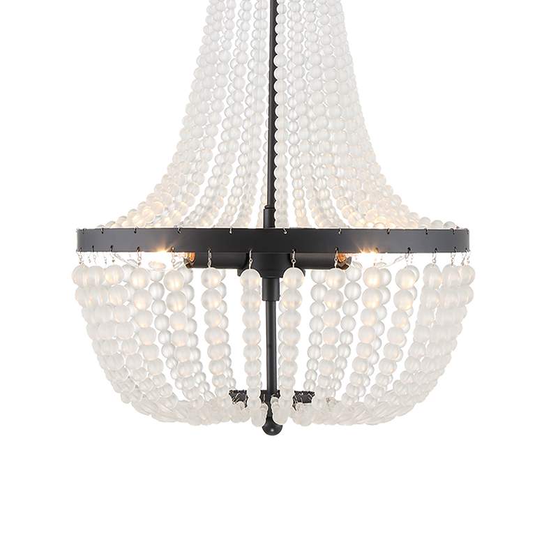 Image 5 Crystorama Rylee 14" Wide Matte Black 3-Light Crystal Chandelier more views