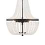 5_Crystorama Rylee 14" Wide Matte Black 3-Light Crystal Chandelier more views