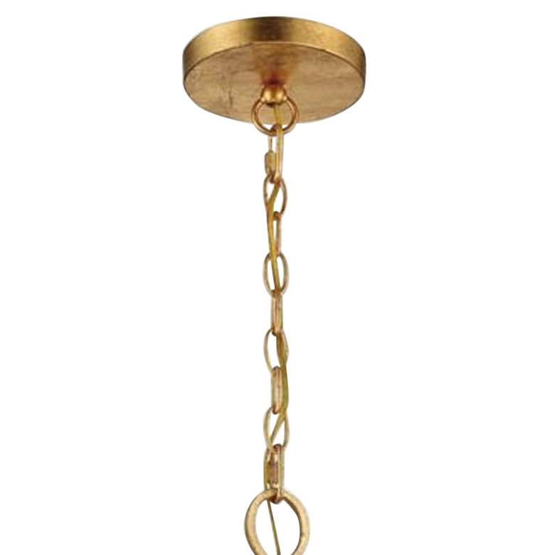 Image 5 Crystorama Rylee 16 1/2 inch Wide Antique Gold and Glass Chandelier more views