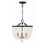 2_Crystorama Rylee 16 1/2" Wide Matte Black 4-Light Chandelier