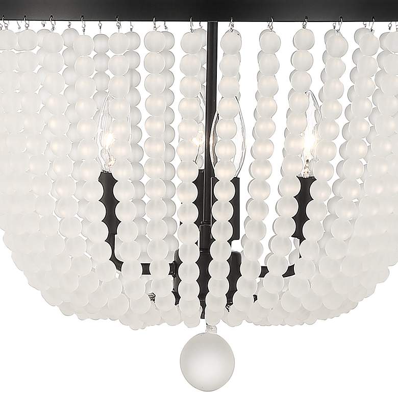 Image 6 Crystorama Rylee 16 1/2" Wide Matte Black 4-Light Chandelier more views