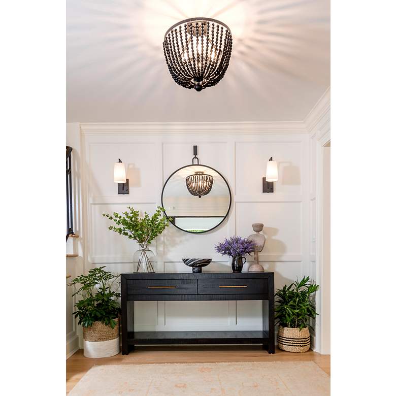 Image 7 Crystorama Rylee 16 1/2" Wide Matte Black Bowl Chandelier more views