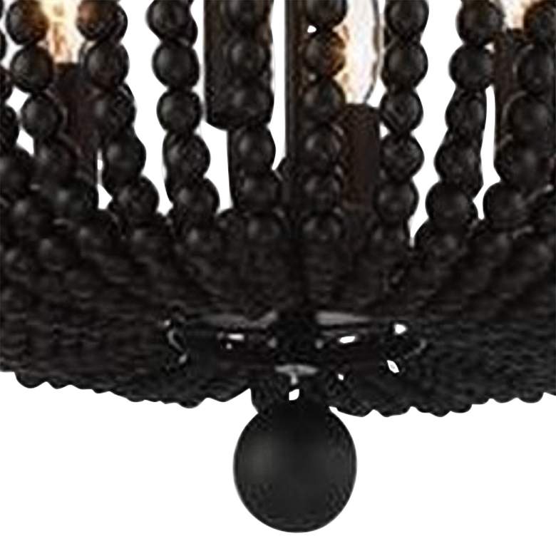 Image 3 Crystorama Rylee 16 1/2 inch Wide Matte Black Ceiling Light more views