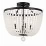 1_Crystorama Rylee 16 1/2" Wide Matte Black Ceiling Light