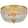 Crystorama Rylee 18" Wide Antique Gold Ceiling Light