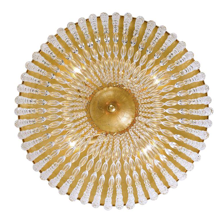 Image 2 Crystorama Rylee 18" Wide Antique Gold Ceiling Light more views