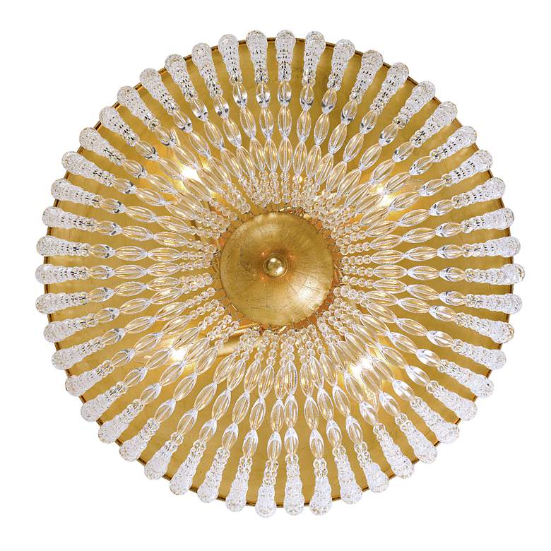 Image 2 Crystorama Rylee 18 inch Wide Antique Gold Ceiling Light more views