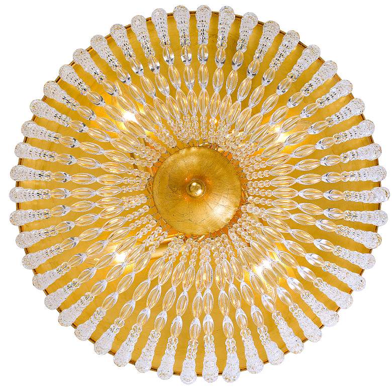 Image 4 Crystorama Rylee 18" Wide Antique Gold Ceiling Light more views