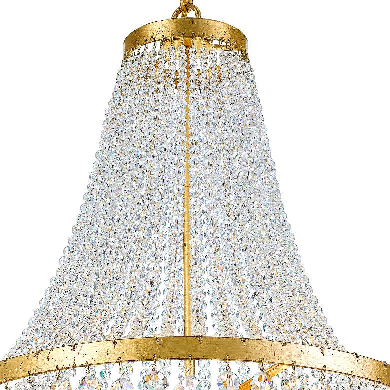 Image 3 Crystorama Rylee 18" Wide Antique Gold Chandelier more views
