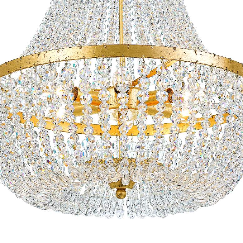 Image 4 Crystorama Rylee 18" Wide Antique Gold Chandelier more views