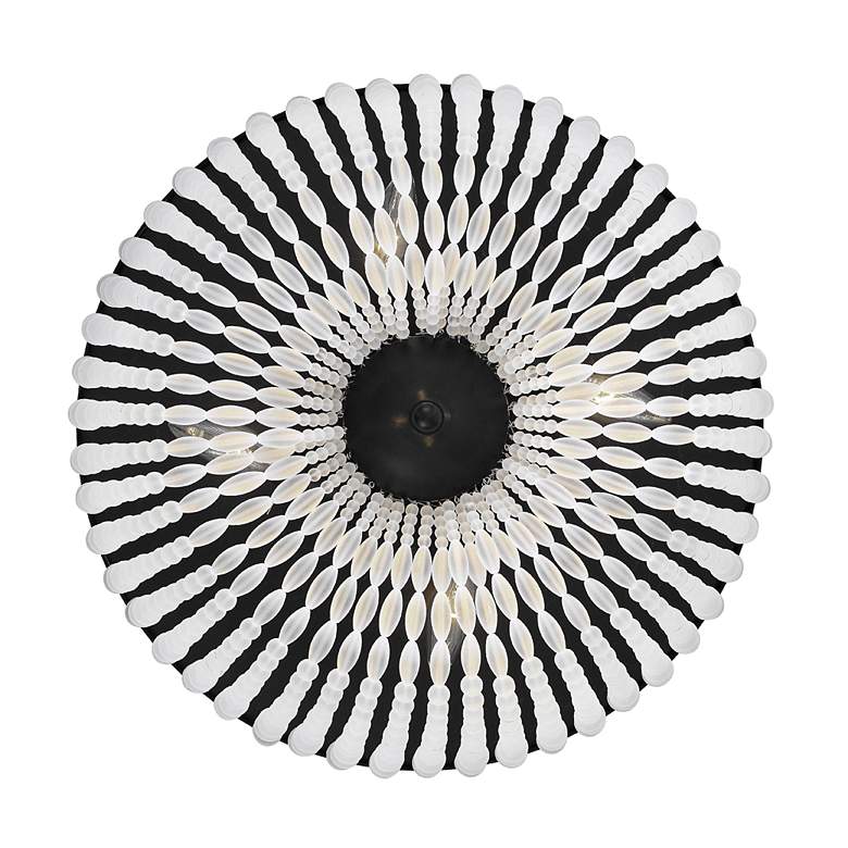Image 2 Crystorama Rylee 18" Wide Matte Black Ceiling Light more views