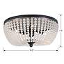 5_Crystorama Rylee 18" Wide Matte Black Ceiling Light more views