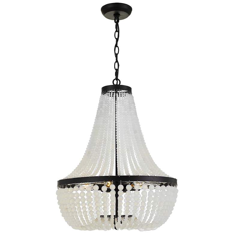 Image 2 Crystorama Rylee 18" Wide Matte Black Crystal Chandelier