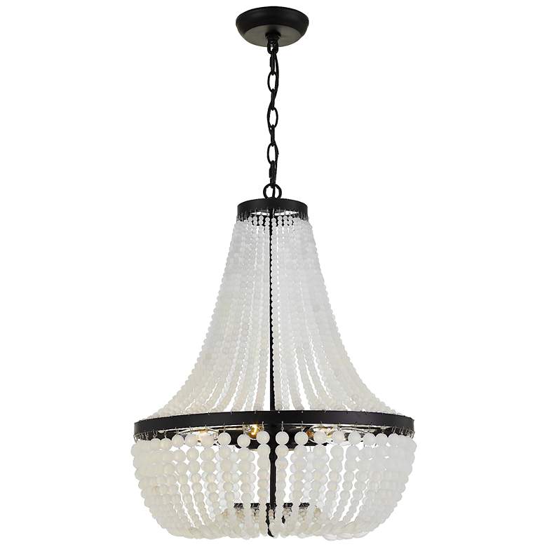 Image 2 Crystorama Rylee 18 inch Wide Matte Black Crystal Chandelier