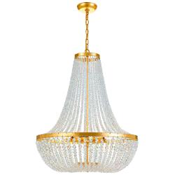 Crystorama Rylee 24 3/4" Wide Antique Gold 8-Light Crystal Chandelier
