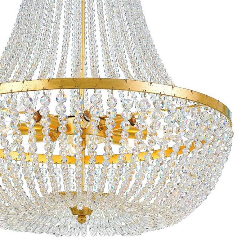 Image 2 Crystorama Rylee 24 3/4" Wide Antique Gold 8-Light Crystal Chandelier more views