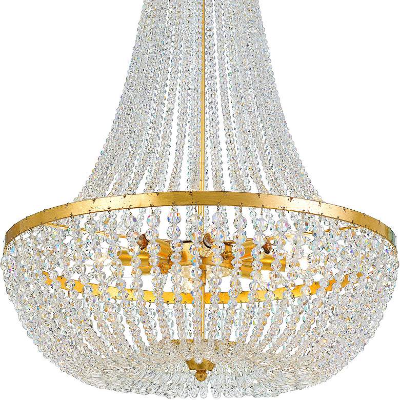 Image 4 Crystorama Rylee 24 3/4" Wide Antique Gold 8-Light Crystal Chandelier more views