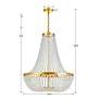 7_Crystorama Rylee 24 3/4" Wide Antique Gold 8-Light Crystal Chandelier more views