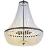 4_Crystorama Rylee 24" Wide Matte Black Crystal Chandelier more views