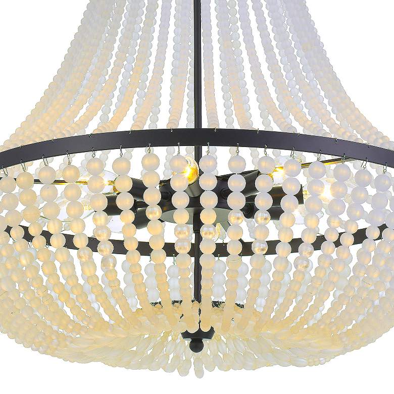 Image 5 Crystorama Rylee 24" Wide Matte Black Crystal Chandelier more views