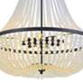5_Crystorama Rylee 24" Wide Matte Black Crystal Chandelier more views