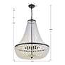 6_Crystorama Rylee 24" Wide Matte Black Crystal Chandelier more views