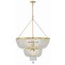 2_Crystorama Rylee 32" Wide 12-Light Antique Gold Crystal Chandelier