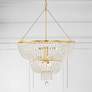 1_Crystorama Rylee 32" Wide 12-Light Antique Gold Crystal Chandelier