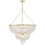 3_Crystorama Rylee 32" Wide 12-Light Antique Gold Crystal Chandelier more views