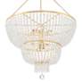 4_Crystorama Rylee 32" Wide 12-Light Antique Gold Crystal Chandelier more views