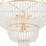 5_Crystorama Rylee 32" Wide 12-Light Antique Gold Crystal Chandelier more views