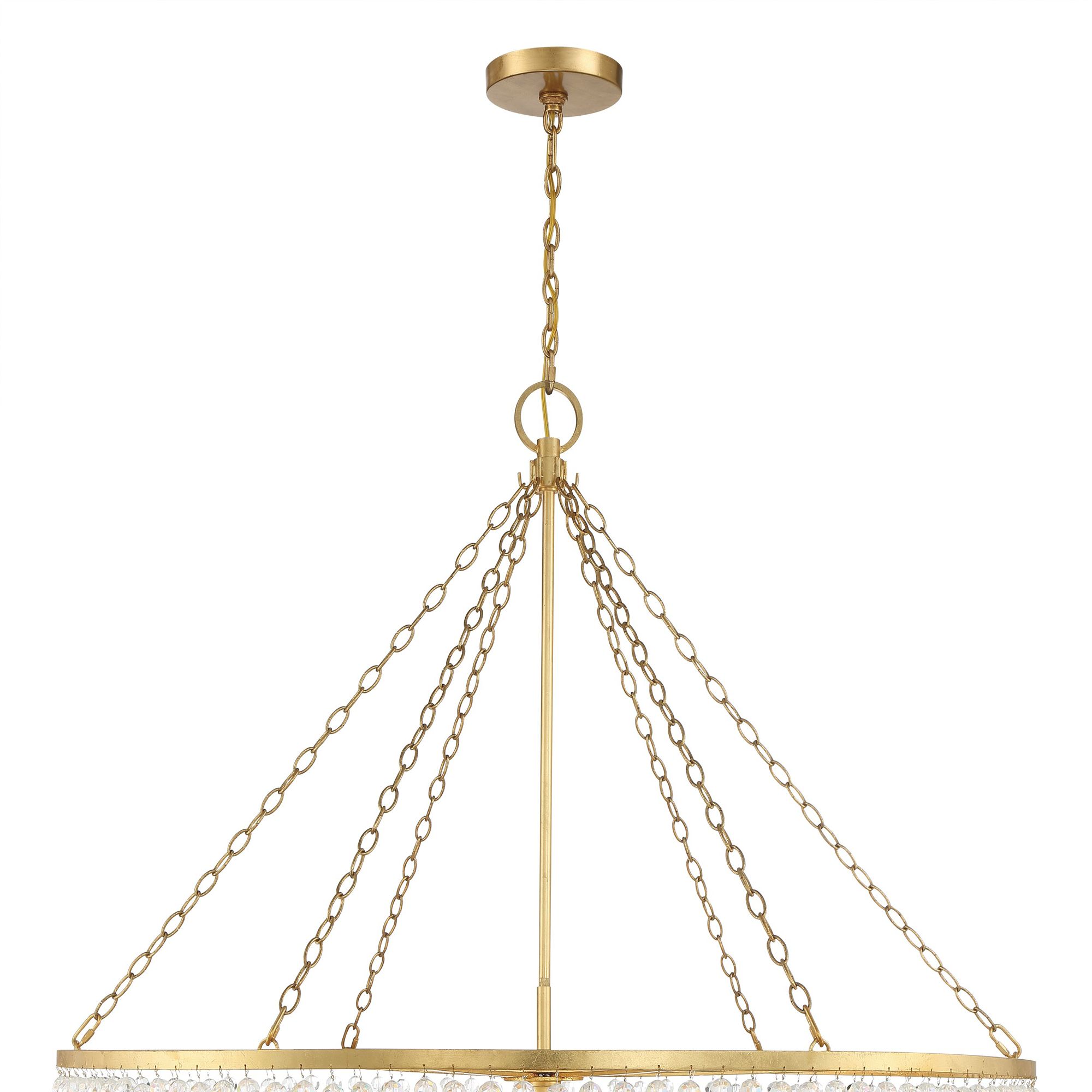 Image 6 Crystorama Rylee 48.5'' Antique Gold Chandelier more views