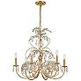 2_Crystorama Sadie 29" Wide Antique Gold 6-Light Chandelier