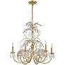 3_Crystorama Sadie 29" Wide Antique Gold 6-Light Chandelier more views